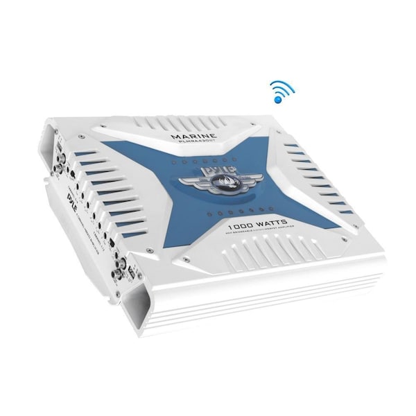 Pyle 1000 W 4-Ch Marine B.T Amplifier PLMRA430BT - main